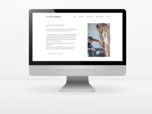 Ansicht der Webseite des Holzkünstlers Hendrik Siewert.